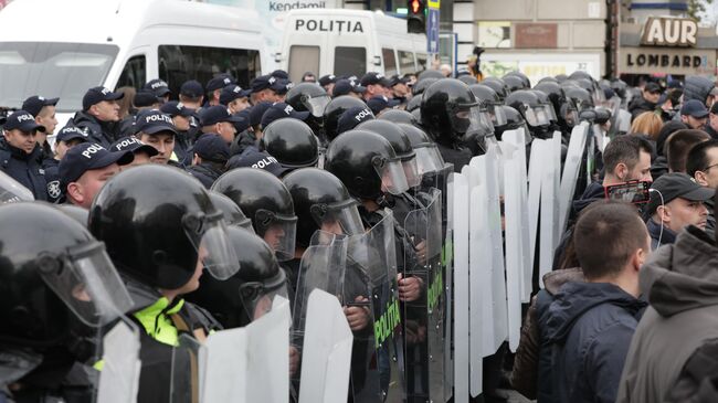 Акция протеста оппозиции в Молдове