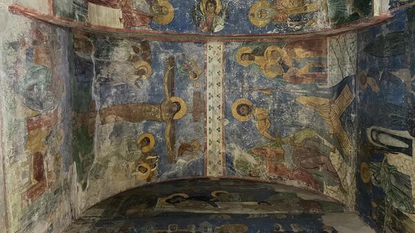 Фрески Спасо-Преображенского собора Мирожского монастыря в Пскове