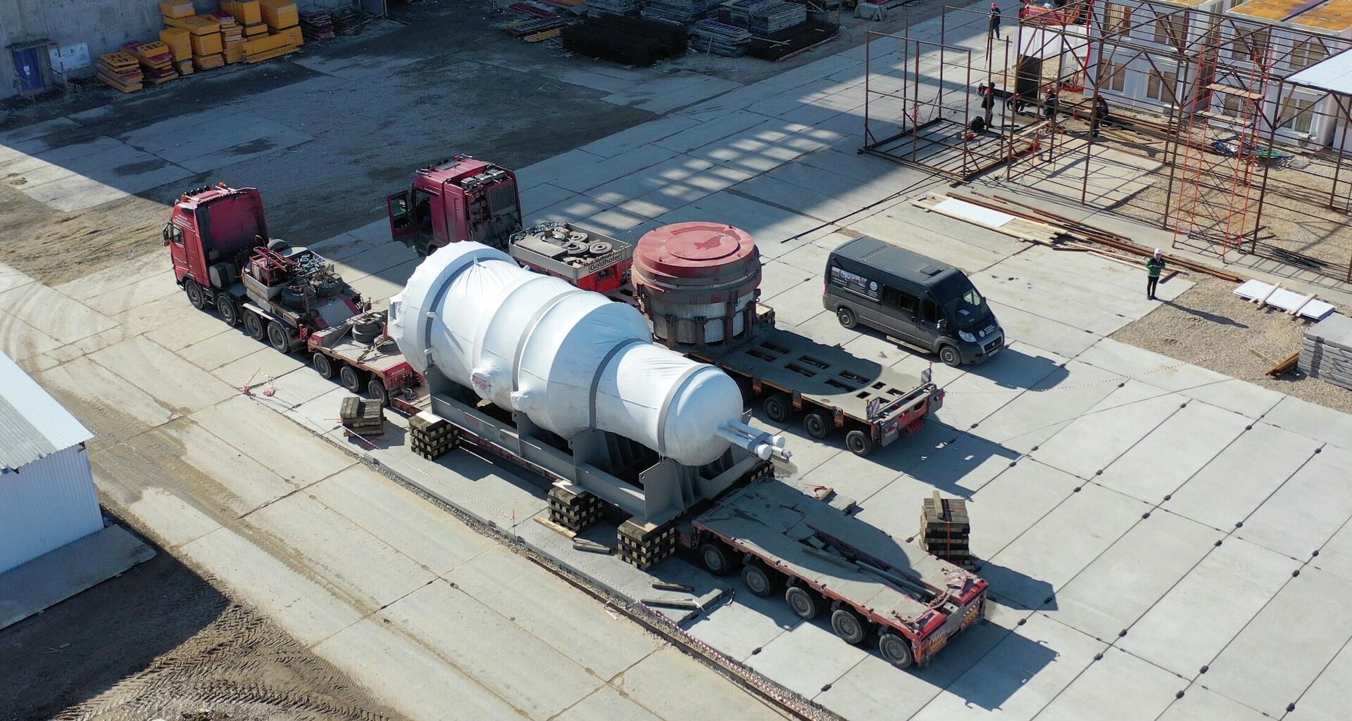 МБИР, доставка реактора на строительную площадку МБИР, доставка реактора на строительную площадку