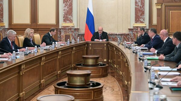 Председатель правительства РФ Михаил Мишустин проводит заседание Координационного совета при правительстве РФ по обеспечению потребностей Вооруженных Сил РФ