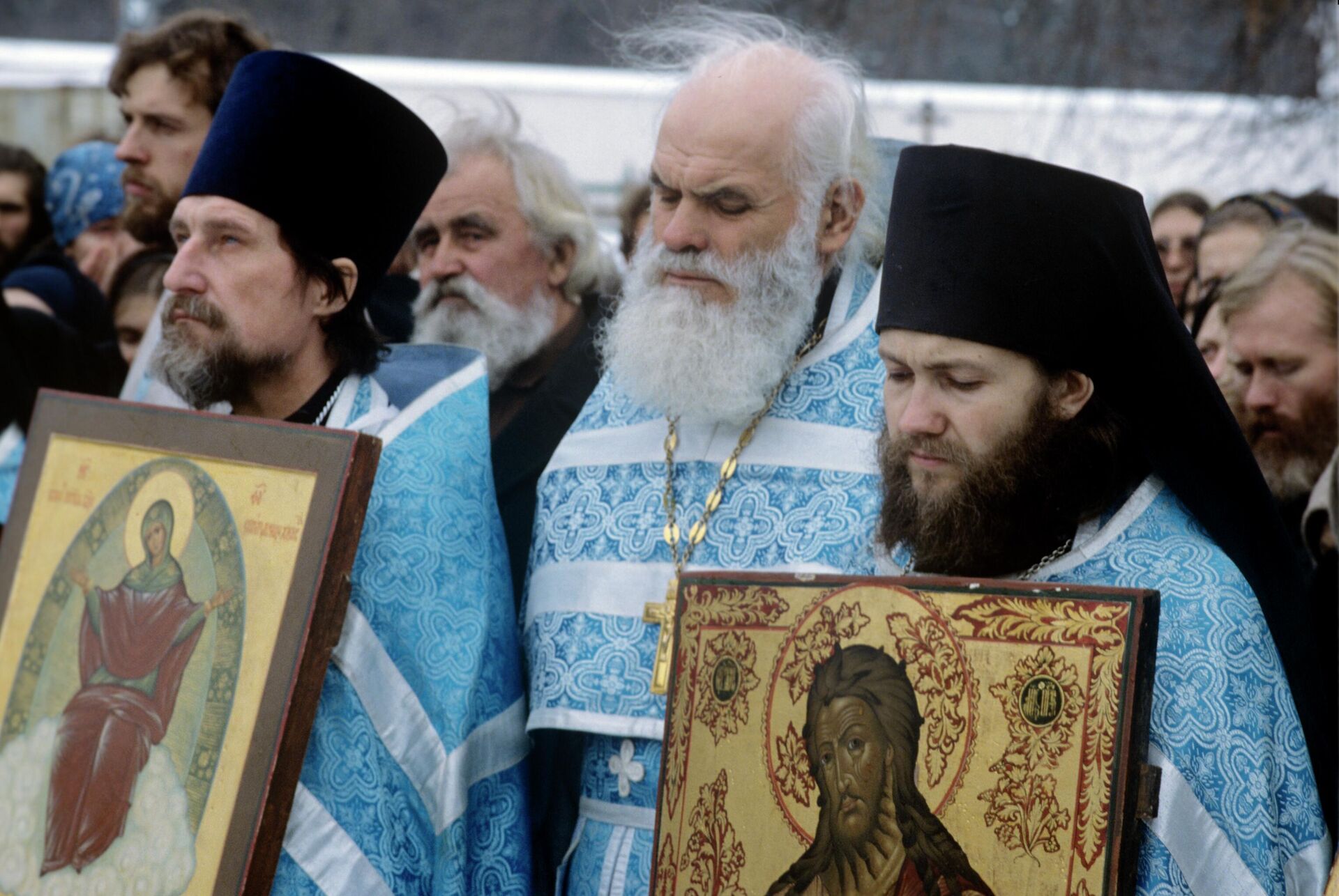 Крестный ход во время праздника Введение во храм Пресвятой Богородицы - РИА Новости, 1920, 19.11.2024