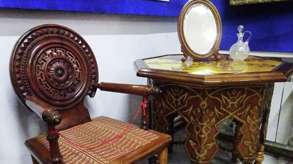 Железноводский краеведческий музей. Единственная уцелевшая мебель из дворца эмира Бухарского