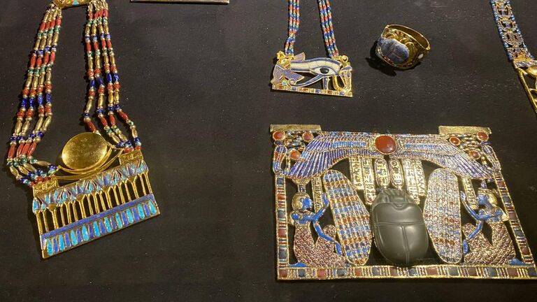 Экспонат выставки Сокровища гробницы Тутанхамона