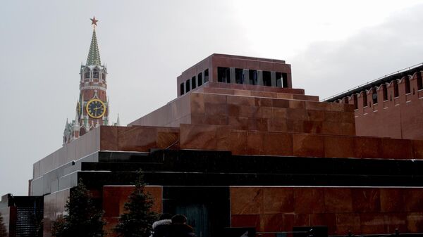 Мавзолей В.И. Ленина на Красной площади в Москве