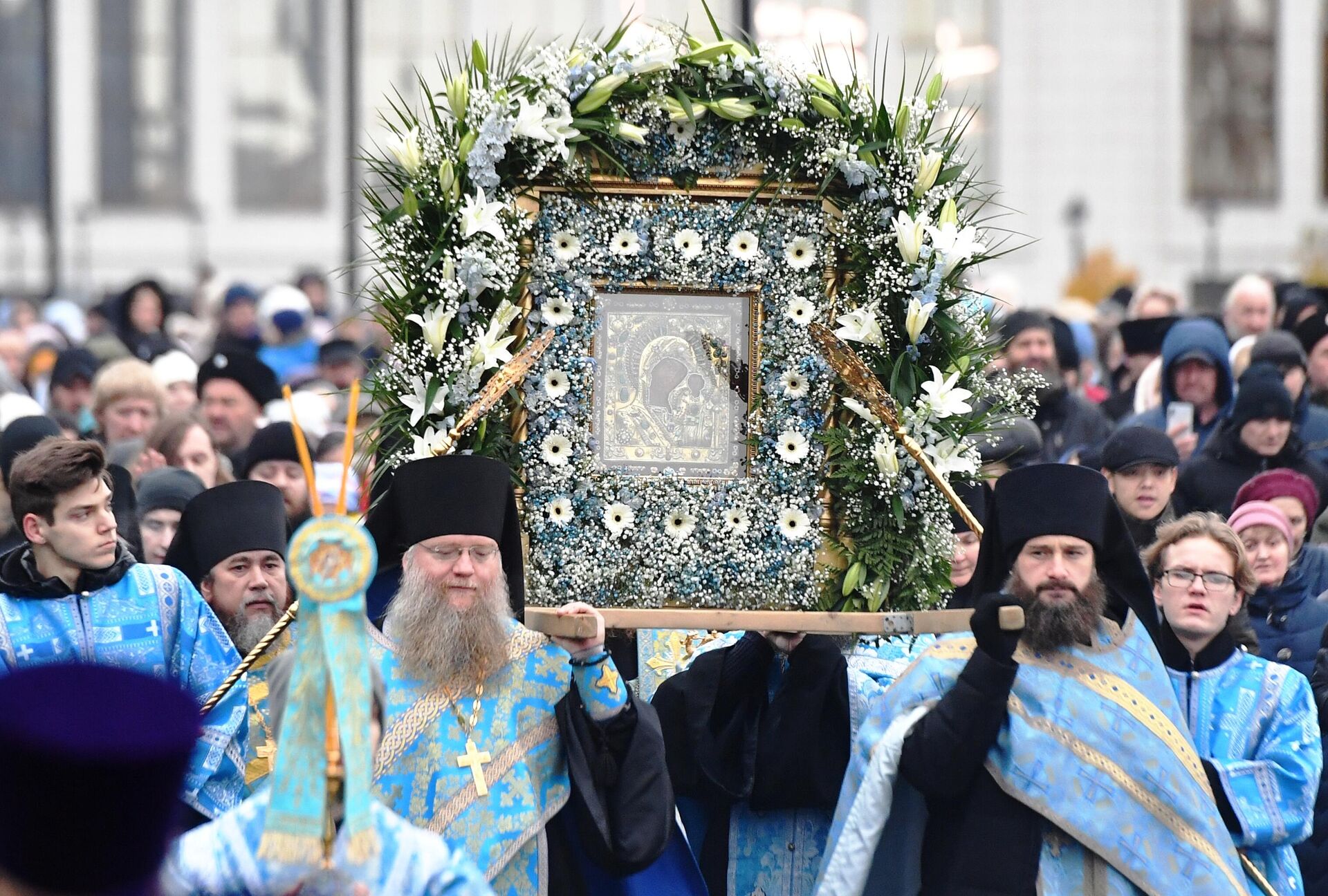 Всероссийский крестный ход в честь праздника Казанской иконы Божией Матери - РИА Новости, 1920, 24.10.2023