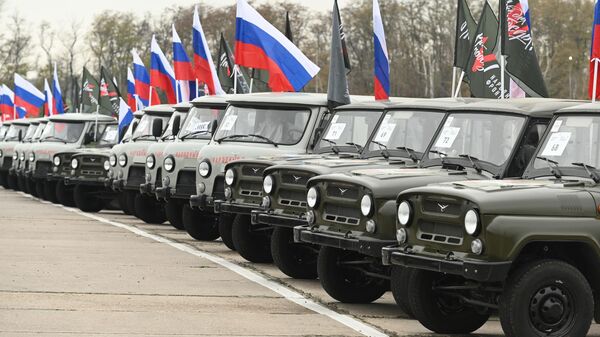 Автомобили марки УАЗ, предназначенные для нужд народной милиции ЛНР и ДНР