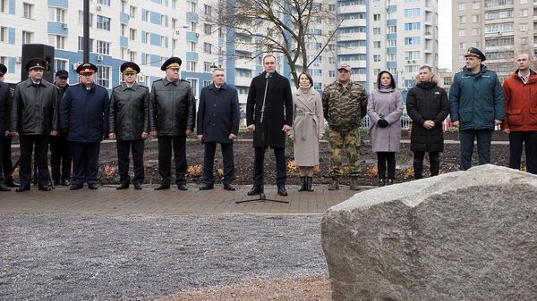 Открытие сквера защитников Донбасса в Саранске