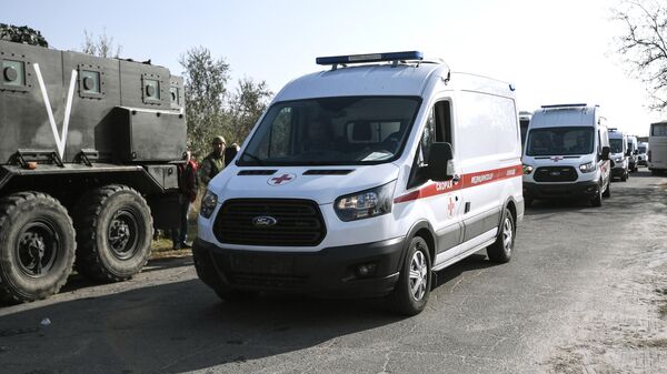 Машина скорой помощи в Херсонской области