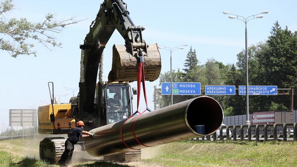 Строительство газопровода высокого давления в новой Москве