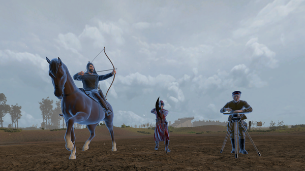 Конный воин, стрелец и красноармеец. Скриншот проекта VR археология: тайны Куликова поля