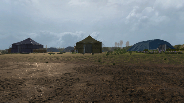 Палаточный лагерь. Скриншот проекта VR археология: тайны Куликова поля