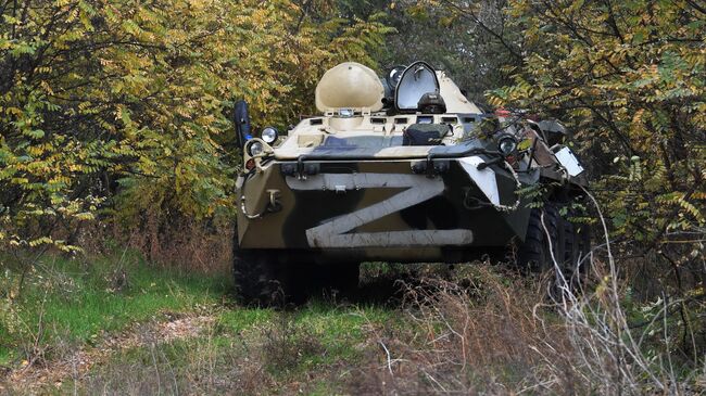 БТР-80 российских военнослужащих