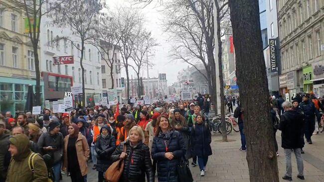 Митинг врачей и учителей в Вене