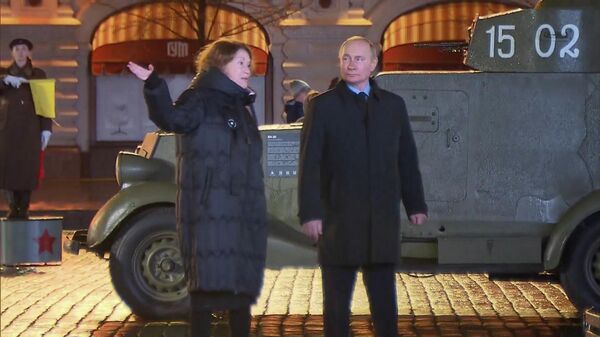 Путин на выставке, посвященной истории обороны Москвы 