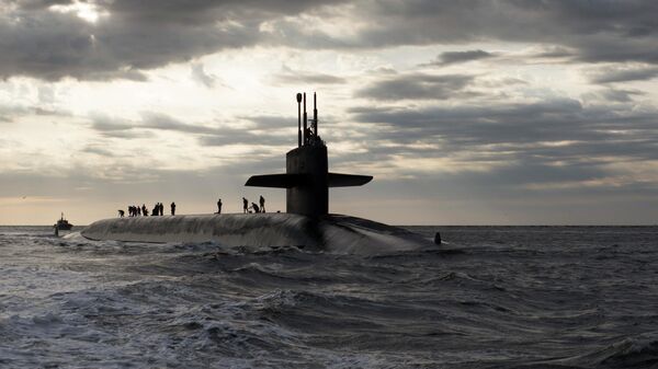 Атомная подводная лодка класса Огайо Rhode Island ВМС США