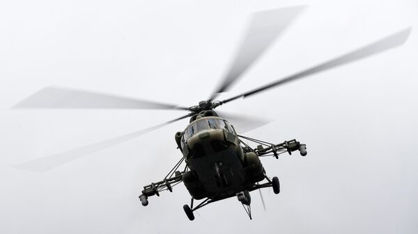 Вертолет Ми-8АМТШ на миротворческих учениях стран стран ОДКБ Нерушимое братство