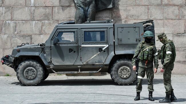 Российские военнослужащие в Херсоне