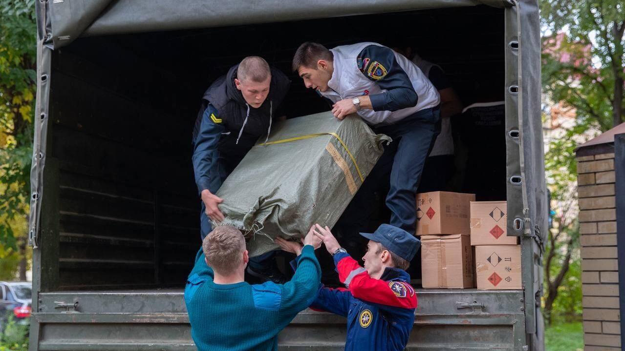 Отправка дополнительного обмундирования, продовольствия и теплой одежды мобилизованным из Карачаево-Черкесии - РИА Новости, 1920, 10.11.2022