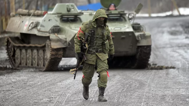 Боец народной милиции Донецкой народной республики