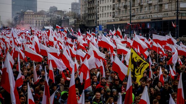 Марш националистов в Варшаве. 11 ноября 2022