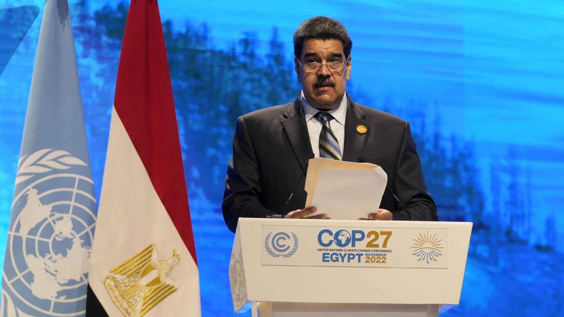Президент Венесуэлы Николас Мадуро на саммите ООН COP-27 в Шарм-эш-Шейхе, Египет - РИА Новости, 1920, 13.11.2022