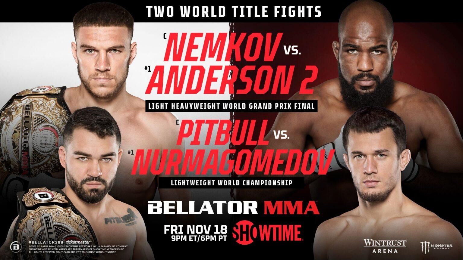 Постер турнира Bellator 288 - РИА Новости, 1920, 17.11.2022