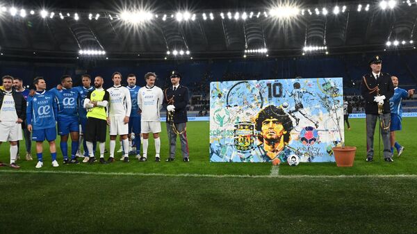 Участники матча мира в память о Диего Марадоне