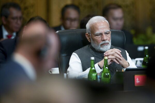 Премьер-министр Индии Нарендра Моди во время саммита G20 на Бали