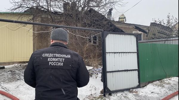 На месте пожара в селе Матвеевка Стерлитамакского района Башкирии