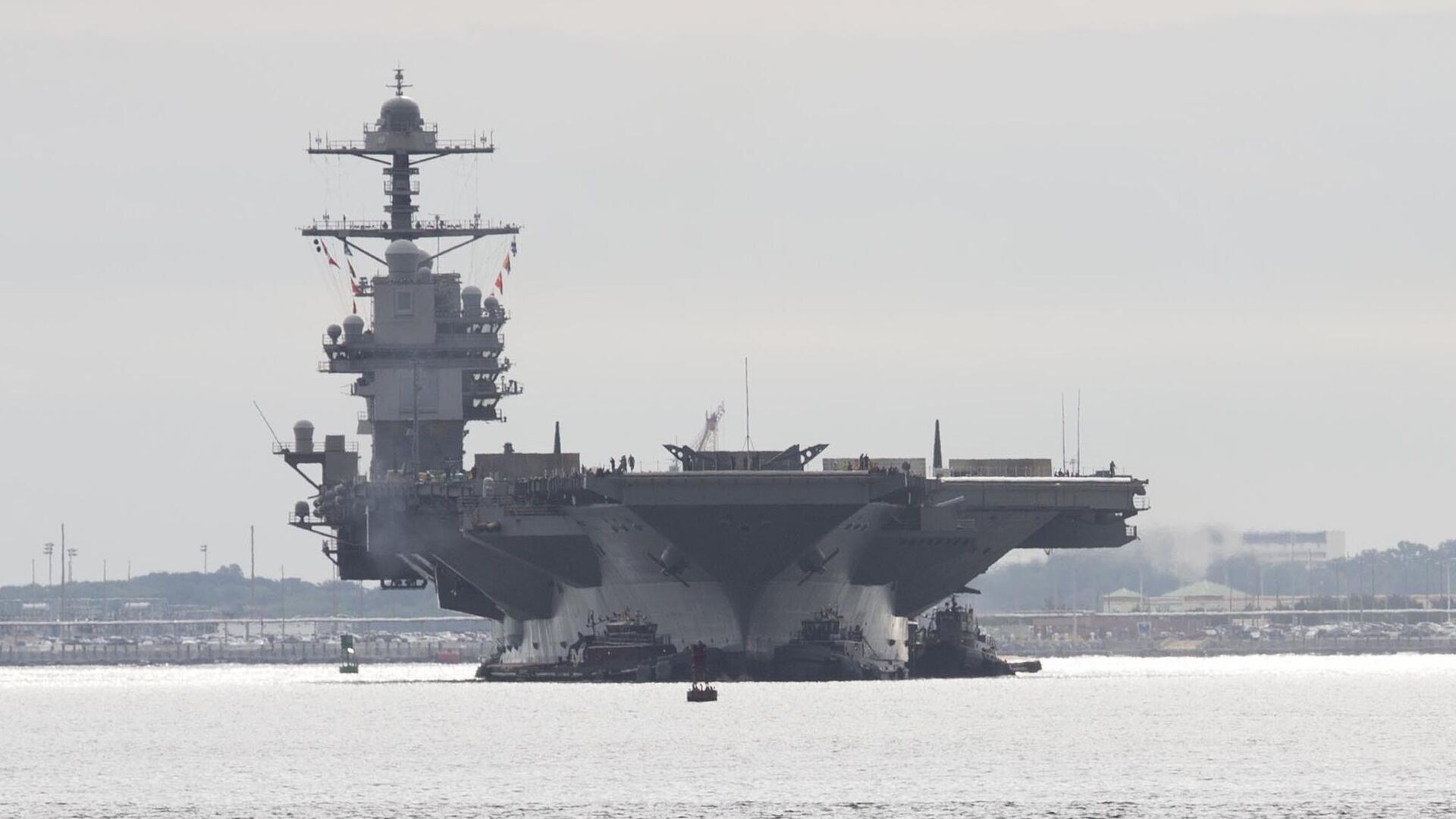 Авианосец ВМС США USS Gerald R. Ford - РИА Новости, 1920, 06.01.2024