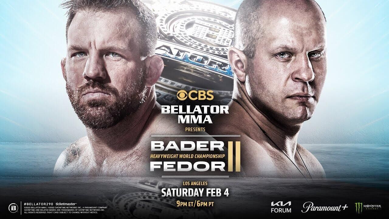 Постер турнира Bellator 290 c участием Федора Емельяненко - РИА Новости, 1920, 02.02.2023