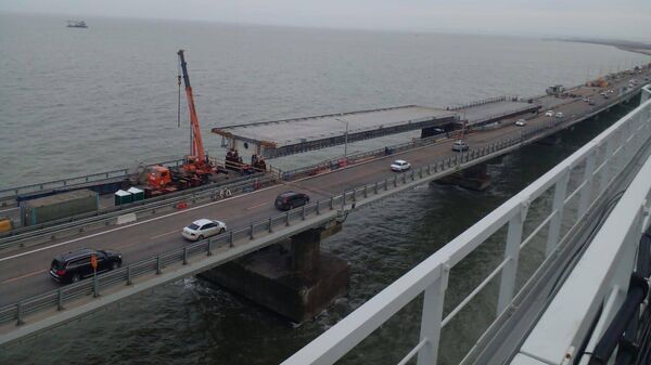 Восстановление пролетов автодорожной части Крымского моста