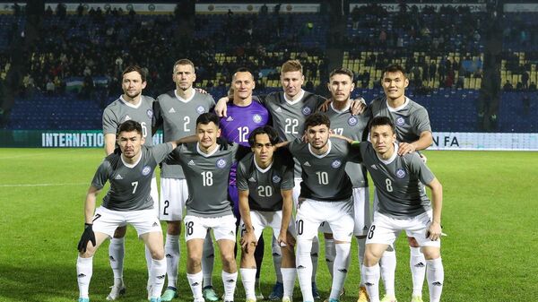 Футболисты сборной Казахстана перед матчем