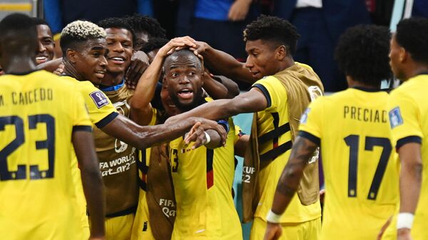 Футболисты сборной Эквадора на чемпионате мира 2022 года в Катаре