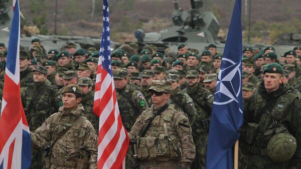 Военнослужащие во время совместных учений НАТО Iron Sword в Литве