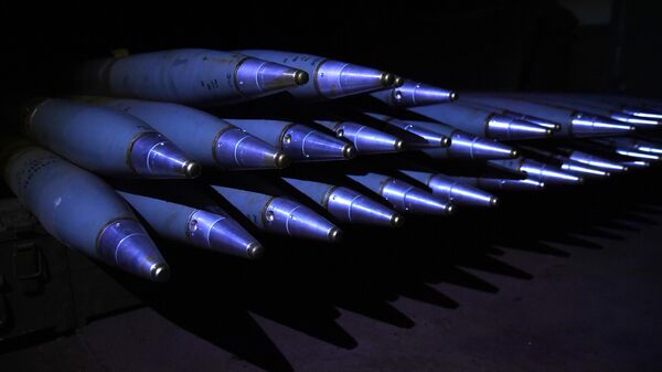 Реактивные снаряды системы залпового огня (РСЗО). Архивное фото