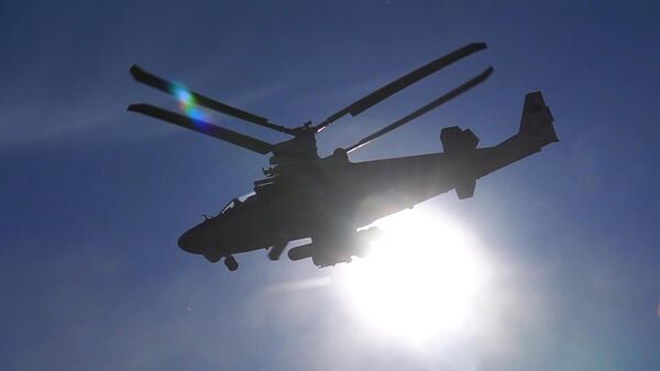 Вертолет Ка-52 ВКС РФ в зоне спецоперации. Архивное фото
