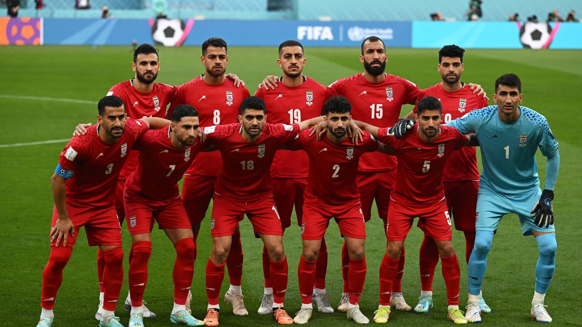 Iranian football players at the 2022 World Cup held in Qatar - RIA Novosti, 1920, 13.03.2023
