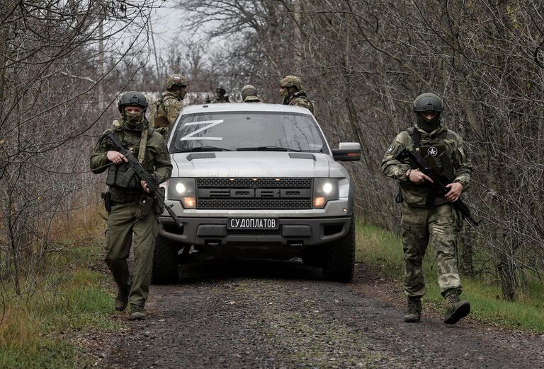 Военнослужащие добровольческого батальона имени Судоплатова в Запорожской области