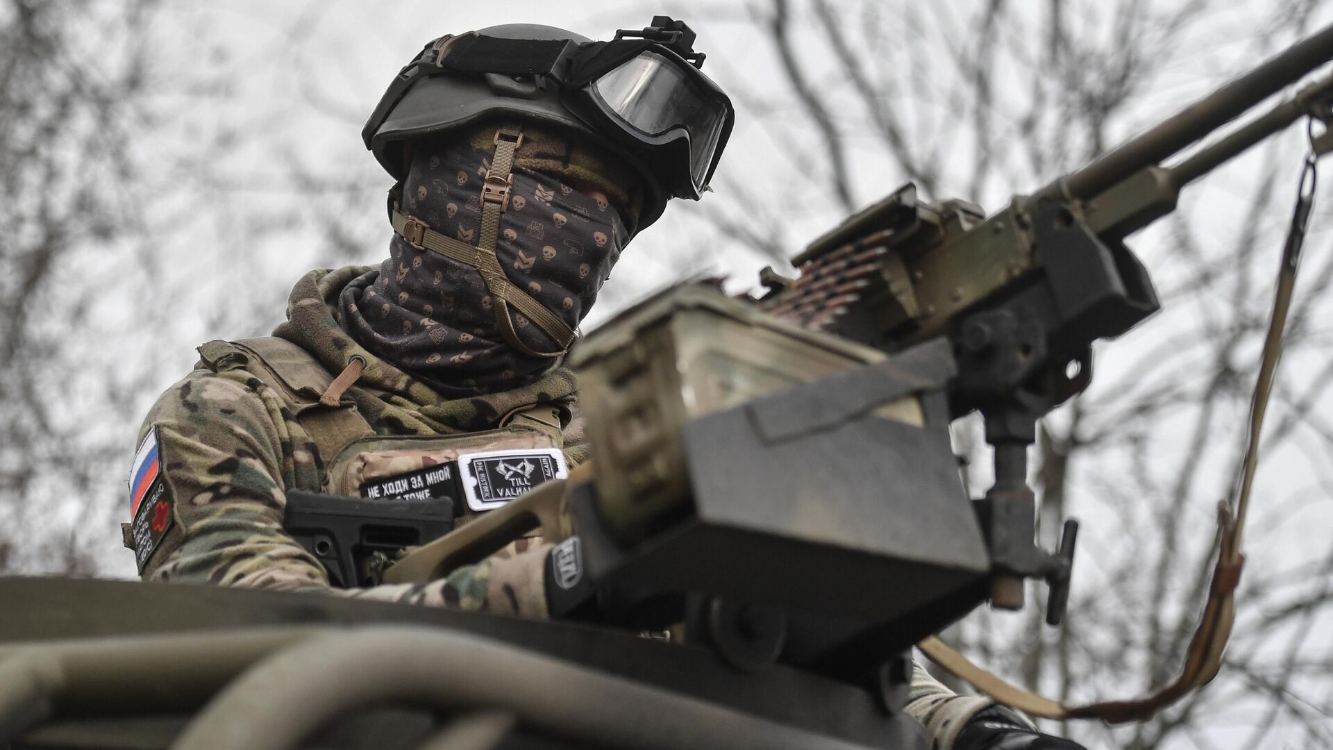 Военнослужащий добровольческого батальона имени Судоплатова в Запорожской области Военнослужащий добровольческого батальона имени Судоплатова в Запорожской области - РИА Новости, 1920, 26.11.2022