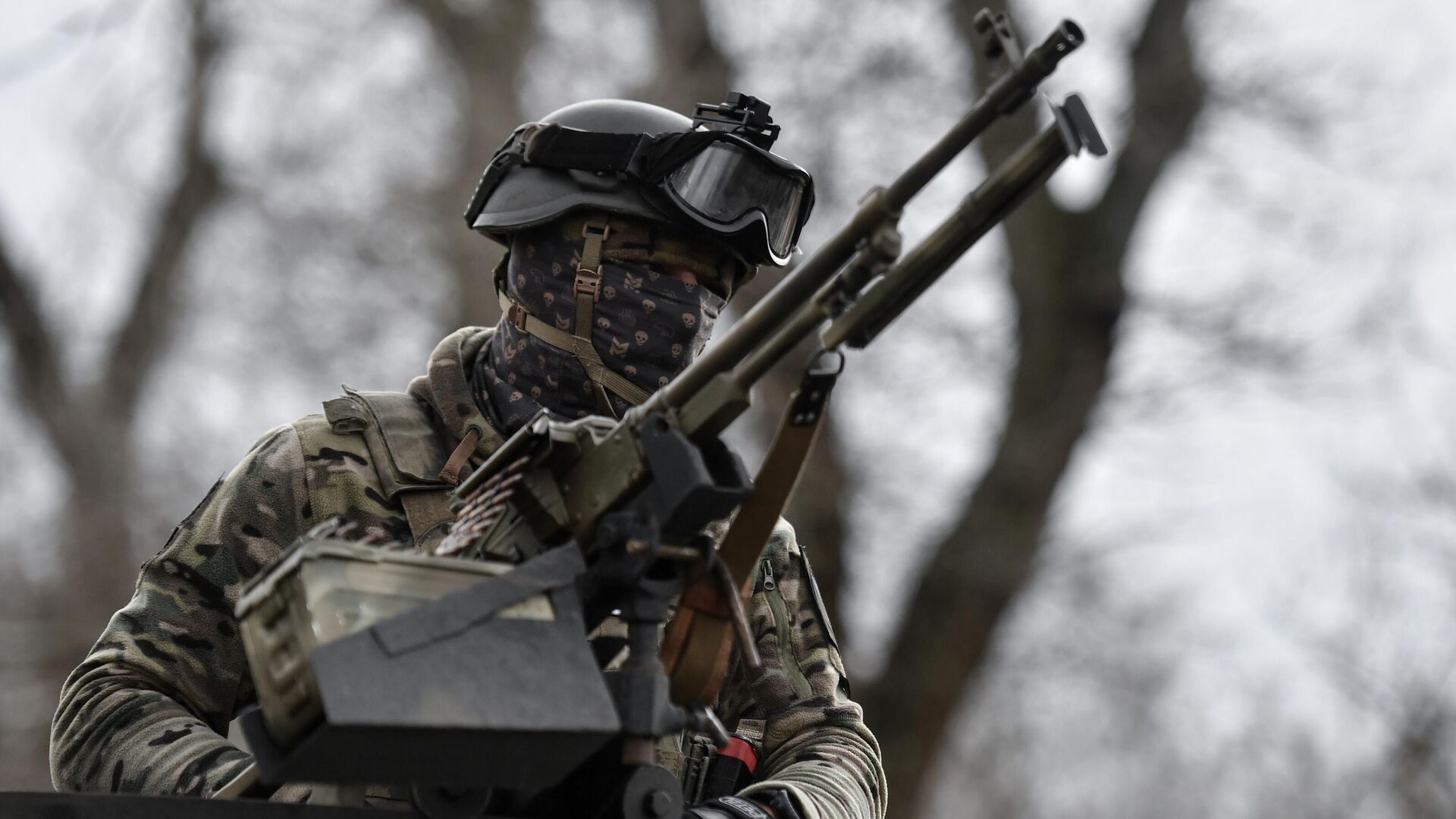 Военнослужащий добровольческого батальона имени Судоплатова - РИА Новости, 1920, 06.12.2022