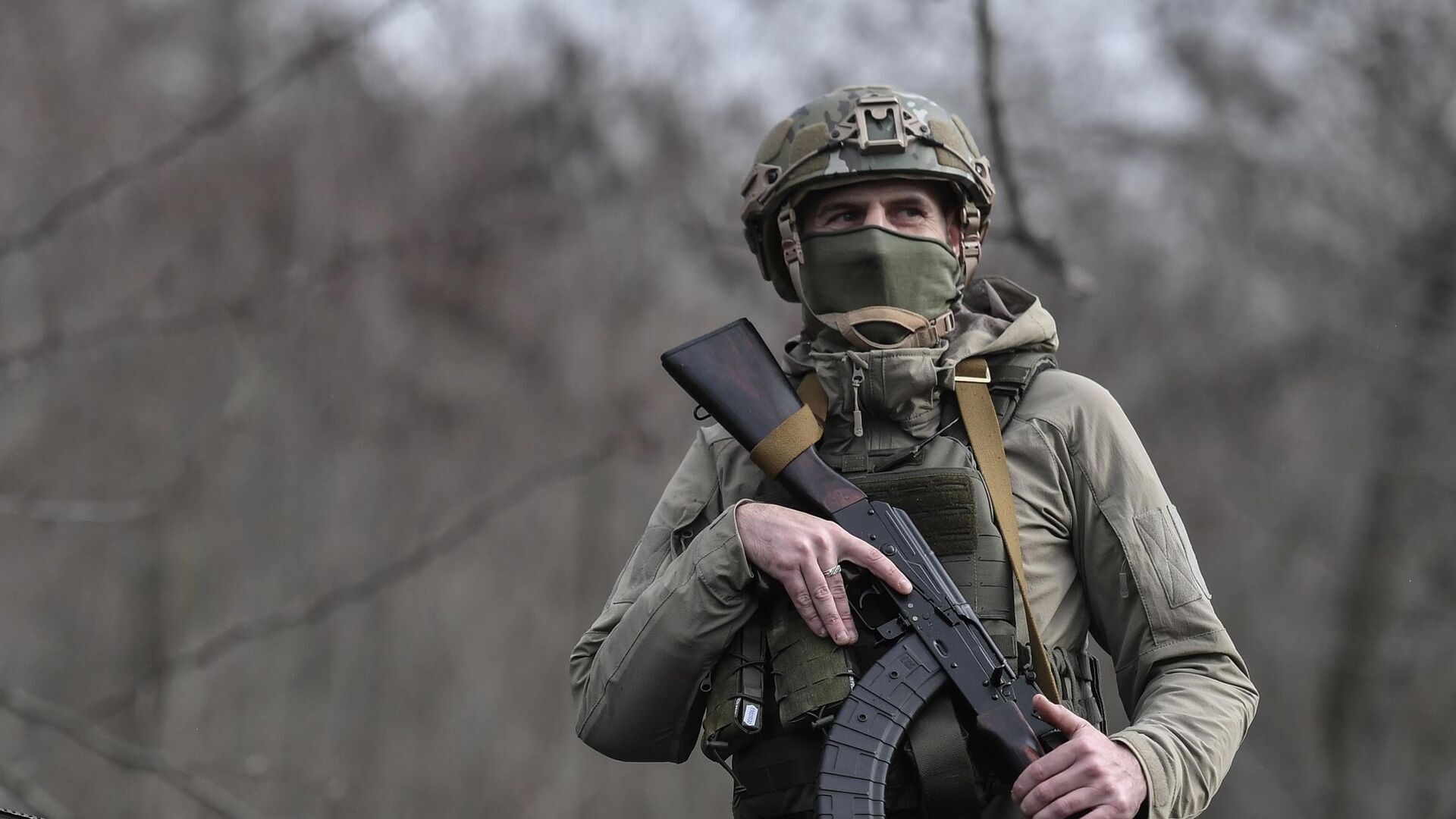 Военнослужащий добровольческого батальона имени Судоплатова в Запорожской области - РИА Новости, 1920, 22.02.2023