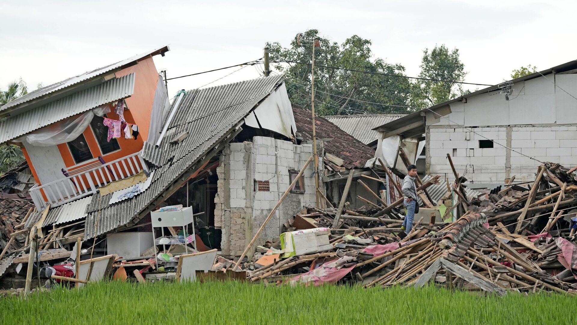 Последствия землетрясения в провинции Западная Ява, Индонезия - РИА Новости, 1920, 22.11.2022