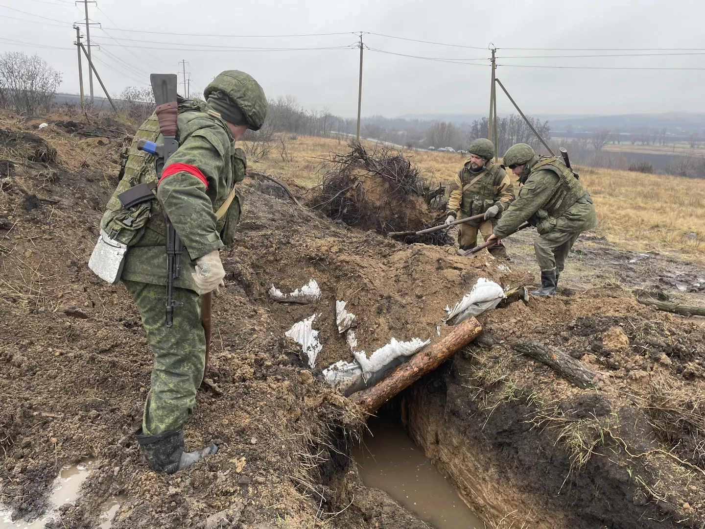 Irregardless of weather, soldiers continue their work
