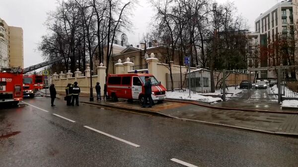 Резиденция посла Алжира в центре Москвы после пожара