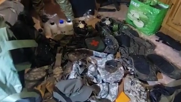 Оперативное видео работы ФСБ после пресечения диверсии в Воронежской области
