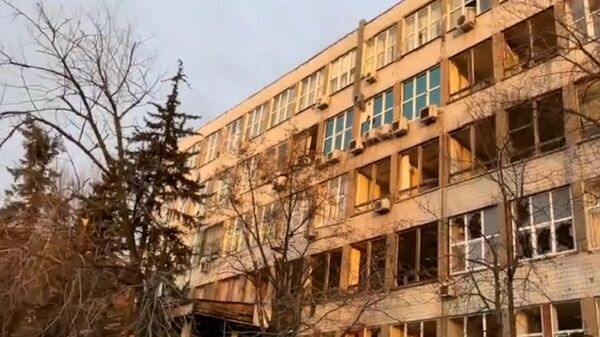 Жилые районы Донецка после ночного обстрела ВСУ