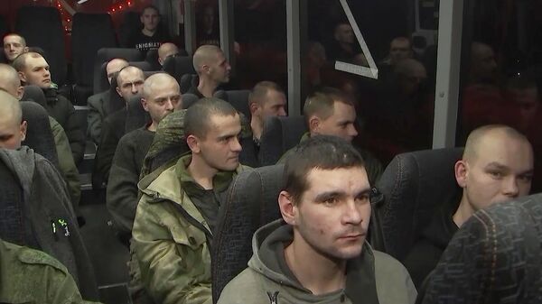 Российские военнослужащие, находившиеся в украинском плену