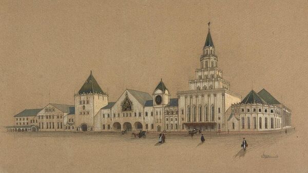Проект здания Казанского вокзала