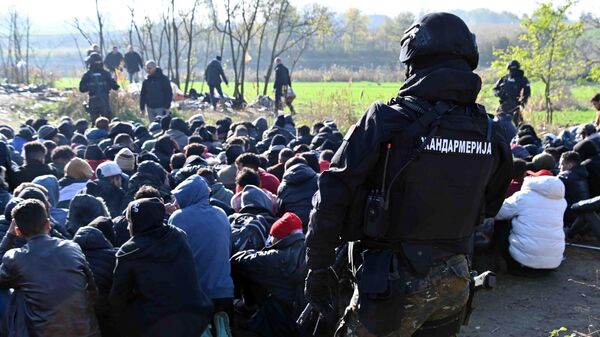 Задержание мигрантов в Хоргоше, Сербия